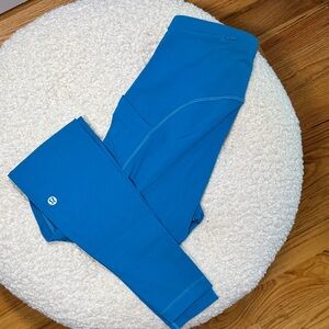 lululemon athletica women’s Vibrant Blue Leggings track style size 6